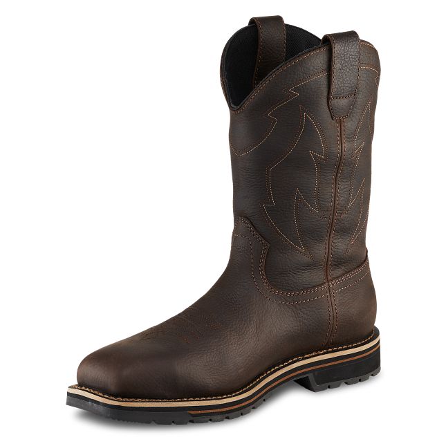 Irish Setter Kittson Men's 11-inch Waterproof Leather Safety Toe Pull-On Boot