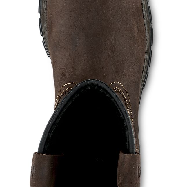 Irish Setter Two Harbors Men's 11-inch Waterproof Leather Safety Toe Pull-On Boot