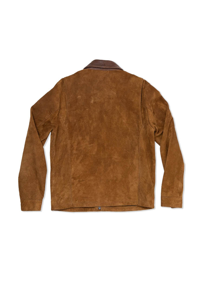 Iron And Resin Buffalo Cruiser Jacket Cognac Leather Collar