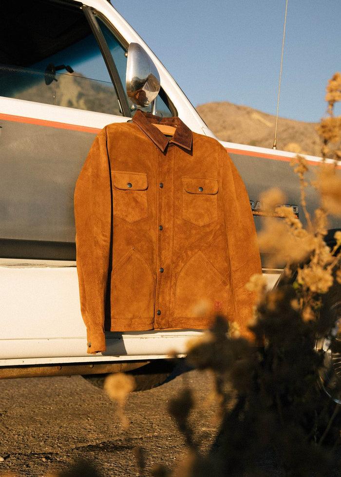 Iron And Resin Buffalo Cruiser Jacket Cognac Leather Collar