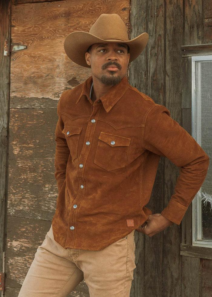 Iron And Resin Buffalo Fenceline Shirt Jacket Cognac