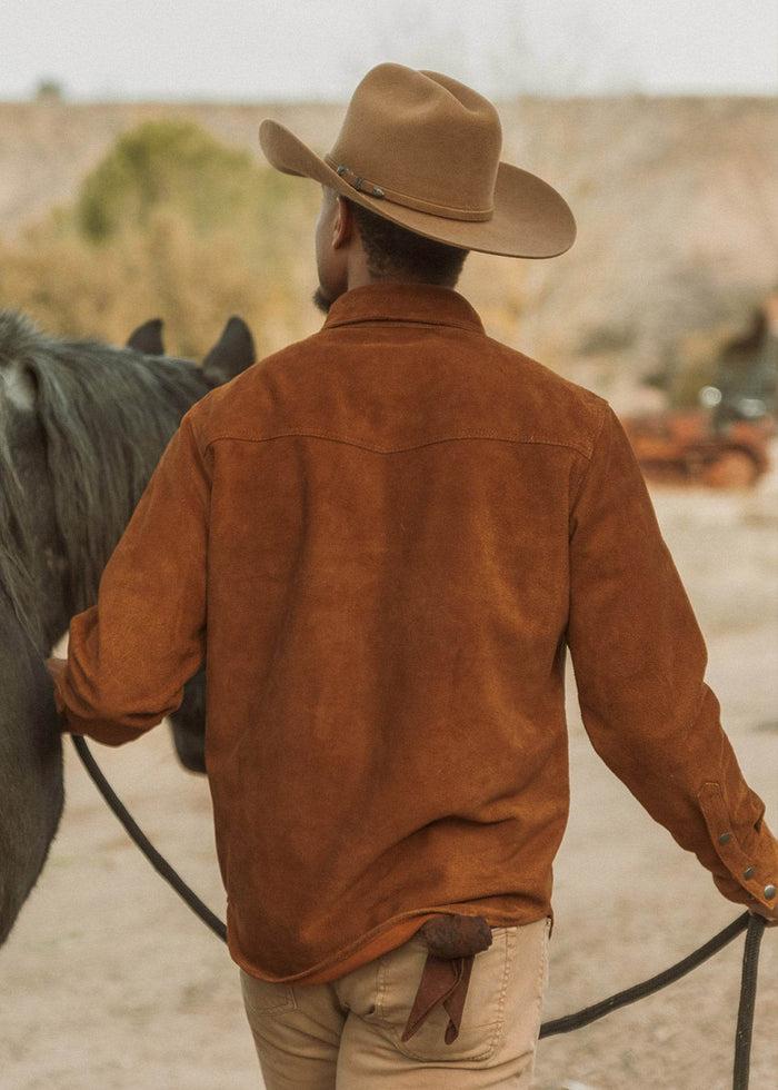 Iron And Resin Buffalo Fenceline Shirt Jacket Cognac
