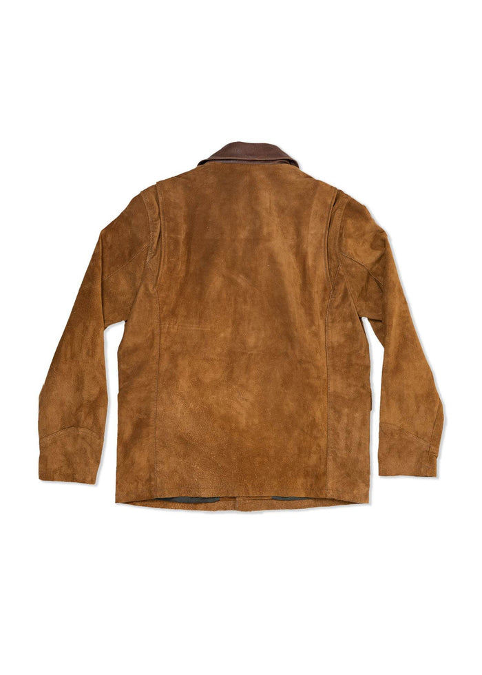 Iron And Resin Buffalo Rock Jacket Cognac Leather Collar