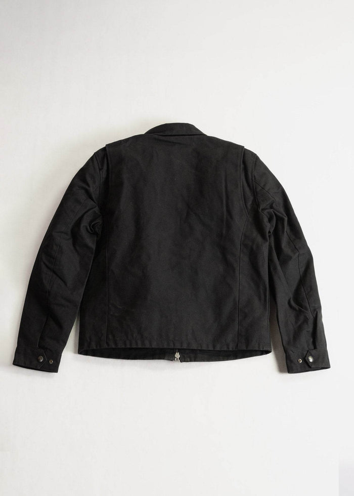 Iron And Resin Cruiser Jacket - Shelter Series Waxed Canvas Black