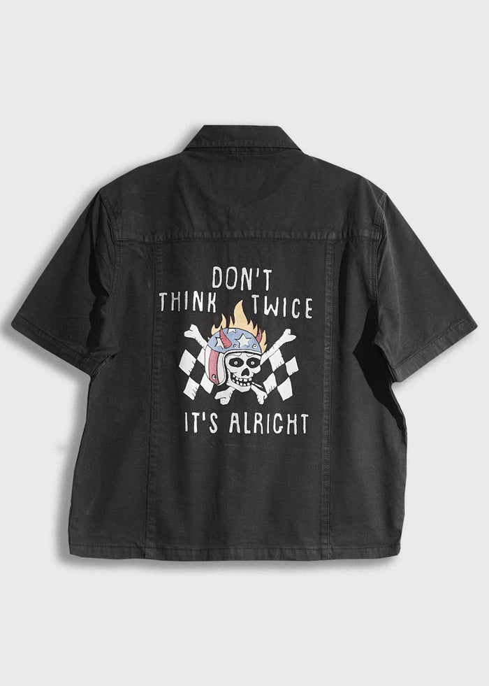 iron and resin Don't Think Twice Shirt Charcoal