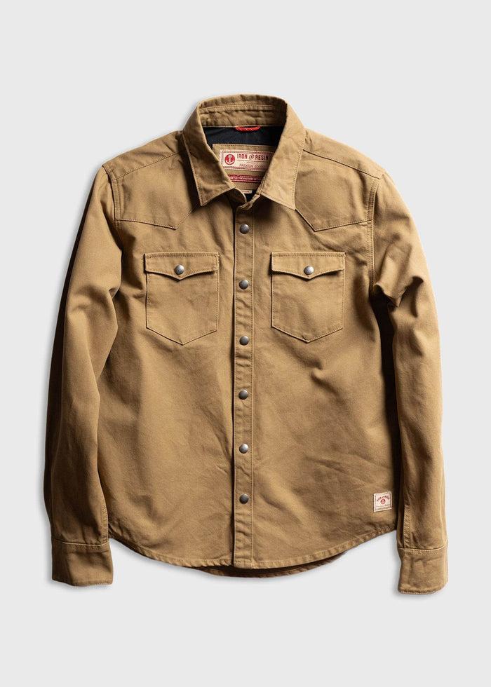 Iron And Resin Fenceline Shirt Jacket Union Brown