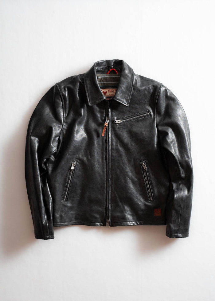 Iron And Resin Gambler Horse Leather Jacket Cognac