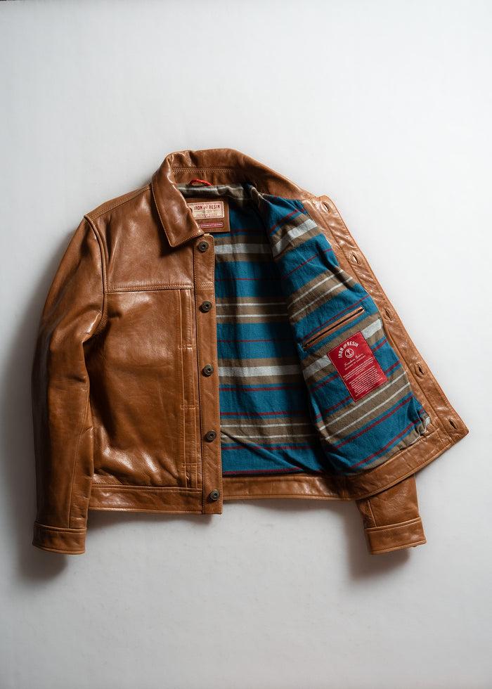 Iron And Resin Rancho Horse Leather Jacket Cognac