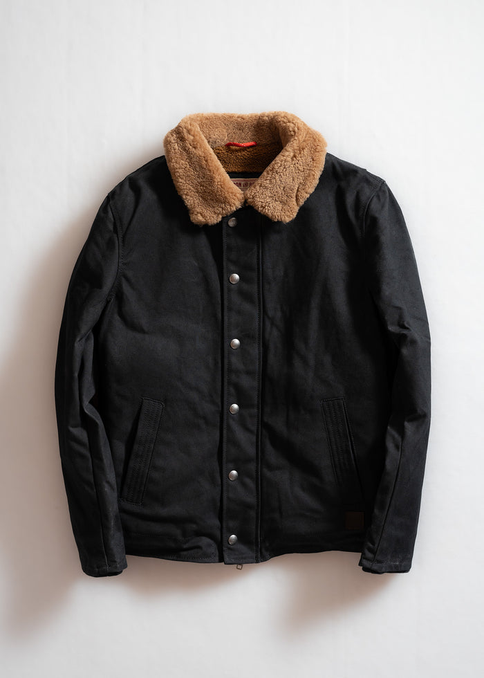 Iron And Resin Waxed Nautilus Jacket Black