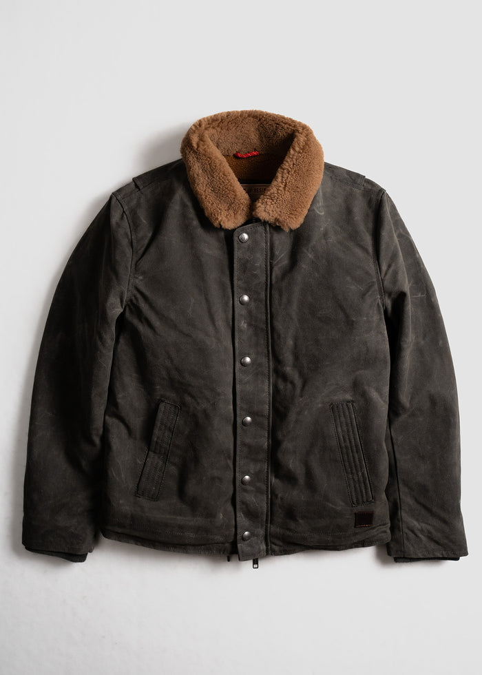 iron and resin Waxed Nautilus Jacket Black