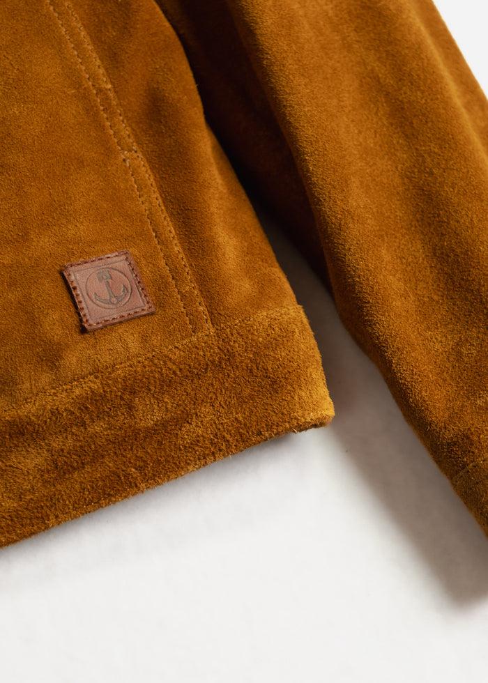 Iron And Resin Mechanic Jacket Buffalo Suede Cognac
