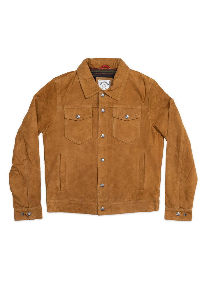 Iron And Resin Ojai Goat Suede Jacket Ponderosa Green