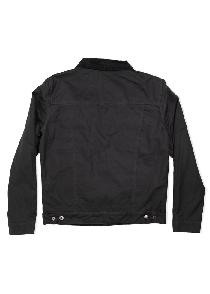 Iron And Resin Scout Jacket - Halley Stevensons Waxed Canvas Vintage Black