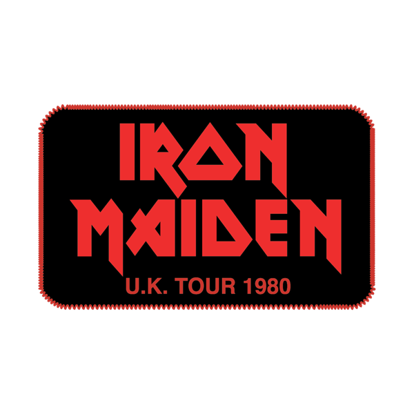 iron maiden 1980 Tour Logo Patch