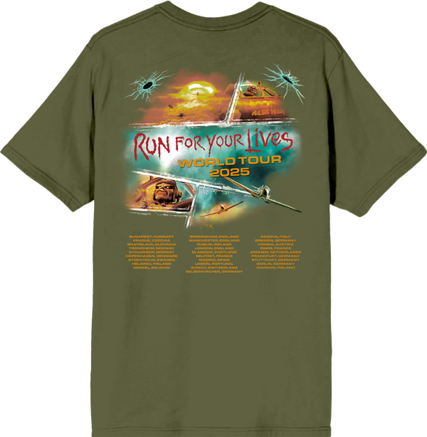 Iron Maiden Aces High 2025 Tour Tee