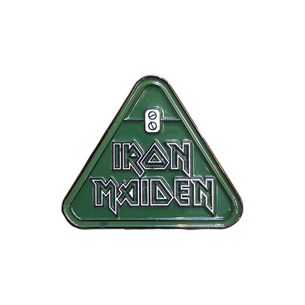 iron maiden Iron Maiden Green Triangle Pin