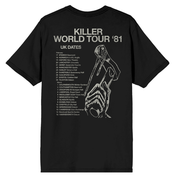 Iron Maiden Killer 1981 Vintage Tour Tee