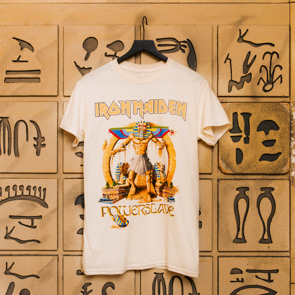 Iron Maiden Powerslave Pharaoh Ivory Tee