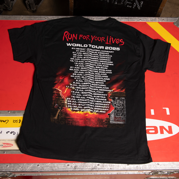 Iron Maiden Run For Your Lives 2025 Tour Tee