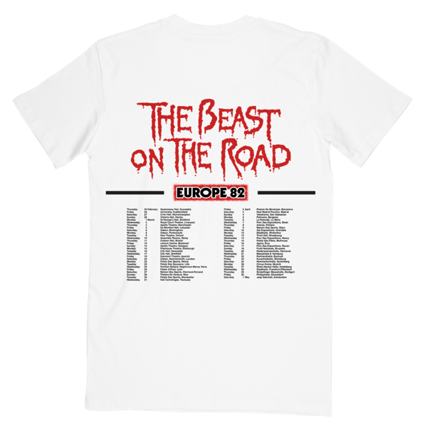 Iron Maiden The Beast On The Road Program Tee