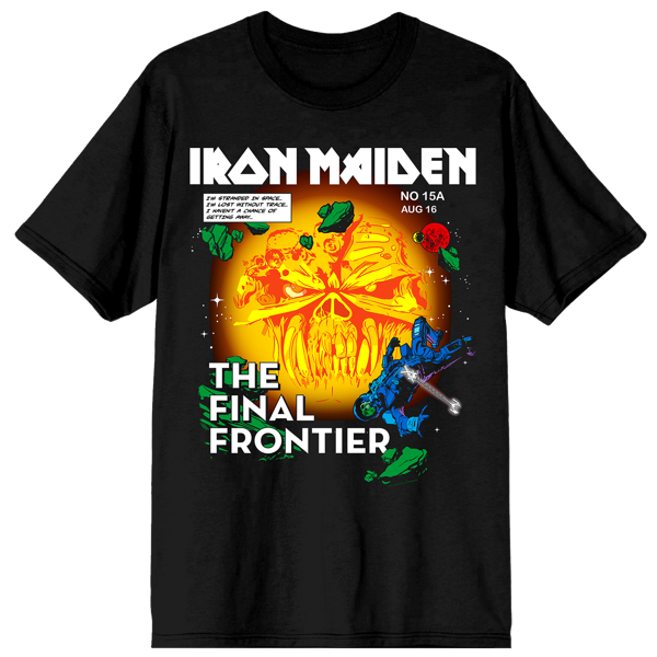 iron maiden The Final Frontier Comic Cover Tee
