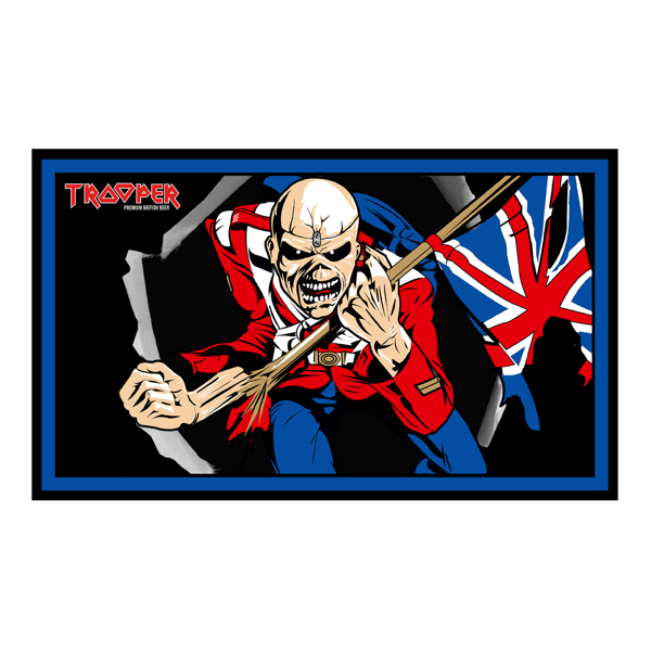 iron maiden Trooper Beer Flag
