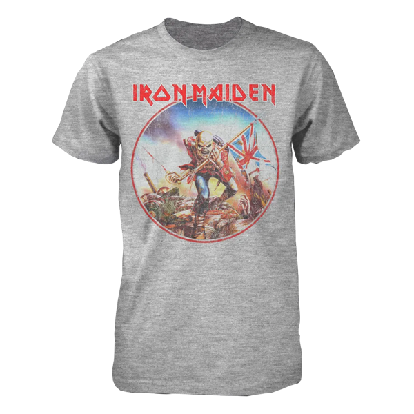 iron maiden Trooper Vintage Circle T Shirt