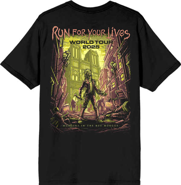Iron Maiden Wrathchild Rue Morgue 2025 Tour Tee