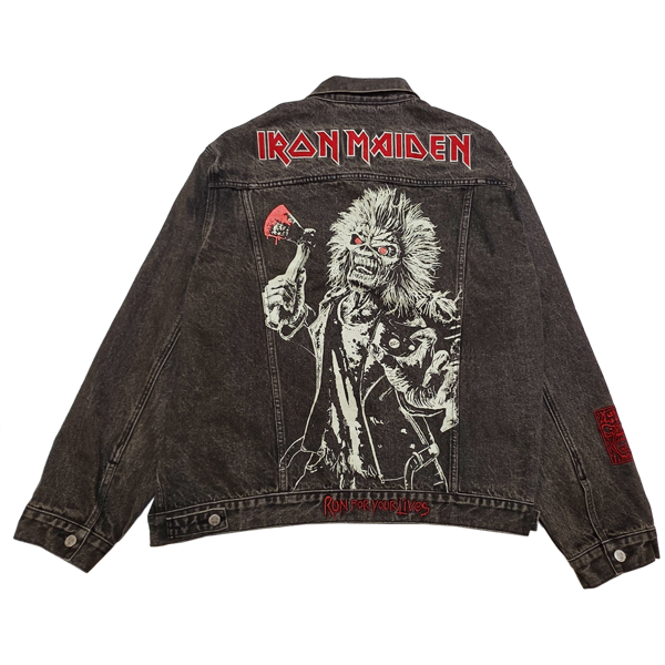 Iron Maiden Run For Your Lives 2025 Tour Denim Jacket