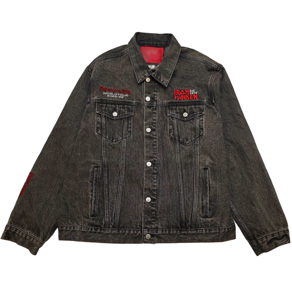 iron maiden Run For Your Lives 2025 Tour Denim Jacket