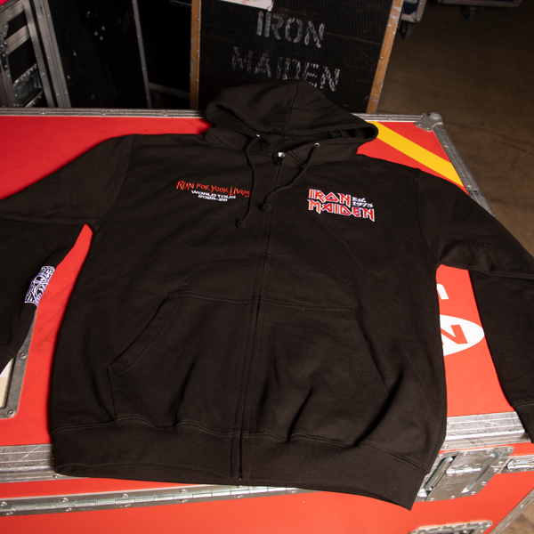 Iron Maiden Run For Your Lives 2025 Tour Zip Hoodie