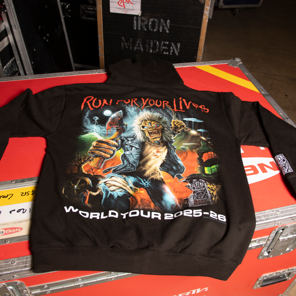 Iron Maiden Run For Your Lives 2025 Tour Zip Hoodie