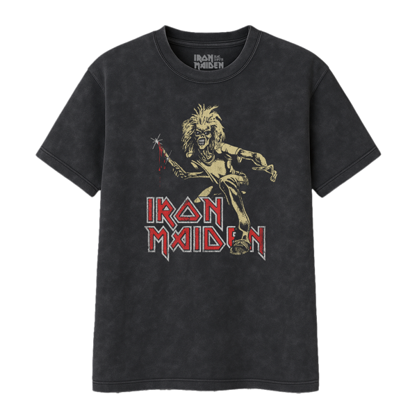 iron maiden Sanctuary Eddie 1980 Tour Vintage Black Tee