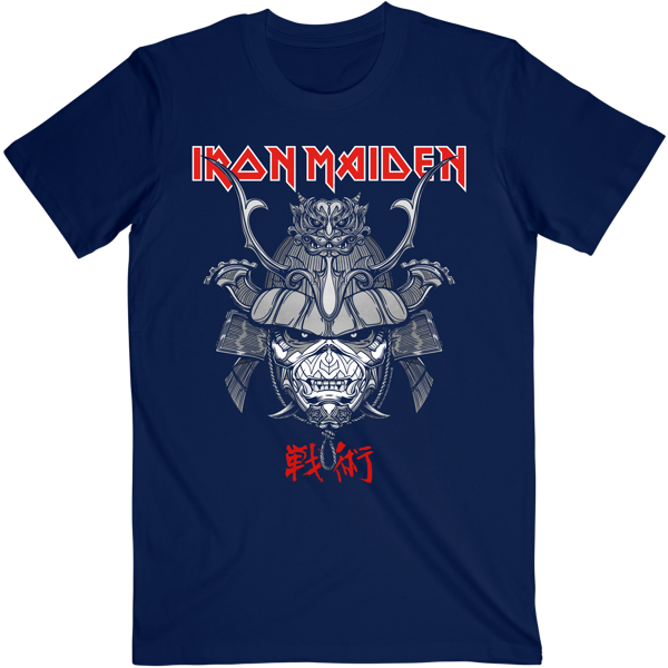 iron maiden Senjutsu Samurai Eddie Graphic Navy Tee