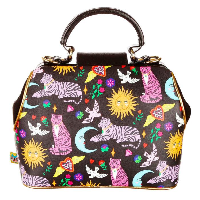 Irregular Choice Big Cat Claws Bag | Tiger Folk Art Tattoo Themed Doctor Bag | Irregular Choice