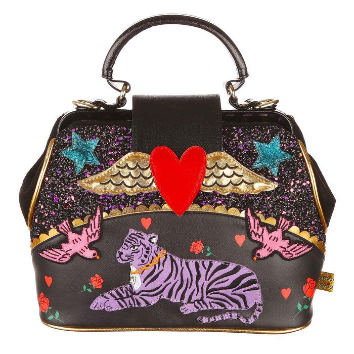 irregular choice Big Cat Claws Bag | Tiger Folk Art Tattoo Themed Doctor Bag | Irregular Choice