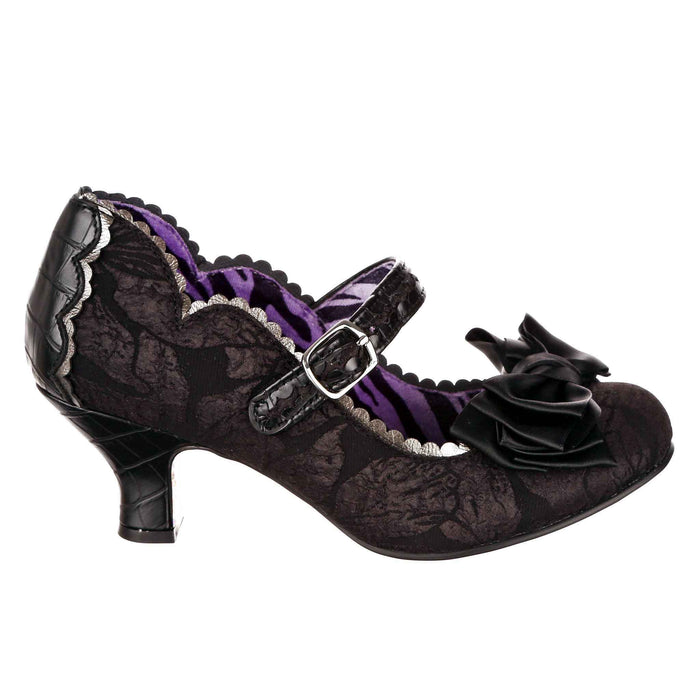 Irregular Choice Black Low Heel Buckle Strap Smart Quirky Dress Shoes | Summer Breeze