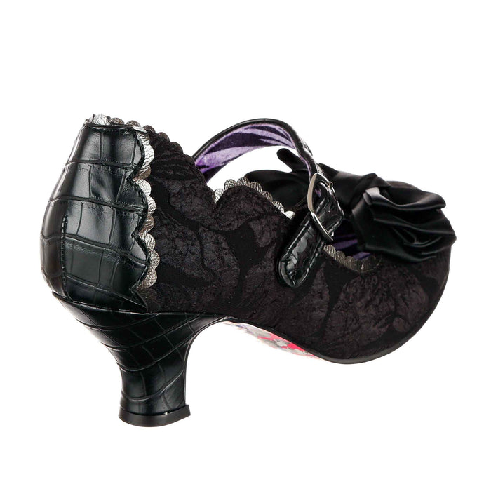 Irregular Choice Black Low Heel Buckle Strap Smart Quirky Dress Shoes | Summer Breeze