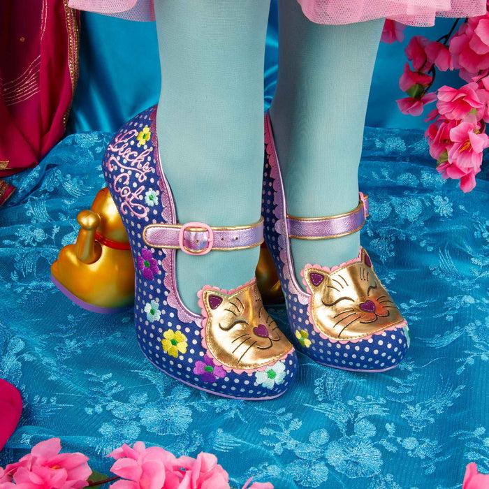 Irregular Choice Fortunate Feline | Lucky Cat Concept Heel Shoes | Irregular Choice