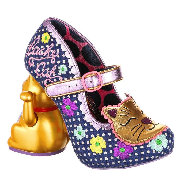 Irregular Choice Fortunate Feline | Lucky Cat Concept Heel Shoes | Irregular Choice