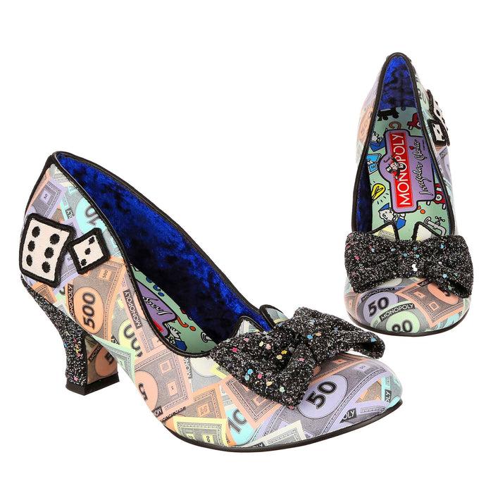 irregular choice Irregular Choice X Monopoly | Money Print Gaming Dice Mid Heel Shoes | Dice Dice Baby irregular choice Irregular Choice X Monopoly | Money Print Gaming Dice Mid Heel Shoes | Dice Dice Baby