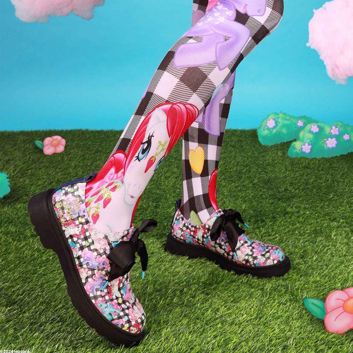 Irregular Choice Irregular Choice X My Little Pony Black Gingham Tights Pastel Goth Kawaii Dandy Hearts Tights