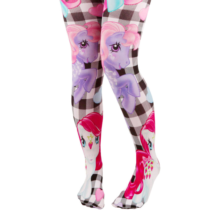 irregular choice Irregular Choice X My Little Pony Black Gingham Tights Pastel Goth Kawaii Dandy Hearts Tights