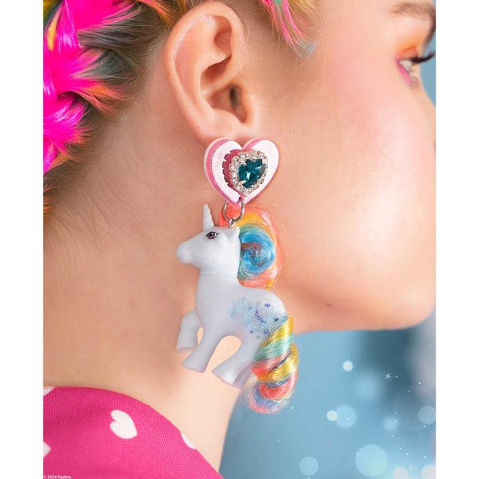 Irregular Choice Irregular Choice X My Little Pony Loving Heart Earrings Drop Stud Moonstone Twilight Jewellery