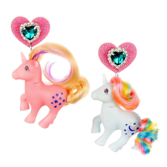irregular choice Irregular Choice X My Little Pony Loving Heart Earrings Drop Stud Moonstone Twilight Jewellery