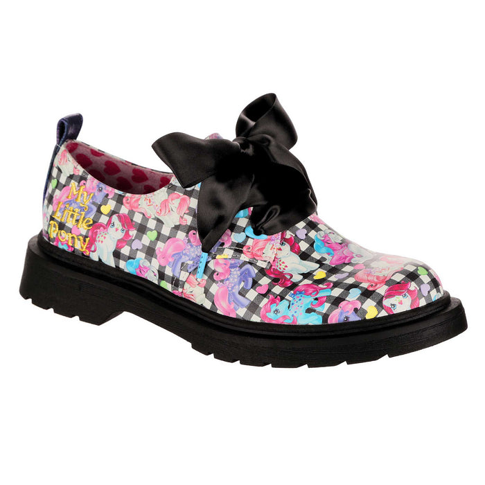 irregular choice Irregular Choice X My Little Pony Smart Pastel Brogues Unisex Cute Black Lace Up Formal Shoes Rad Magic