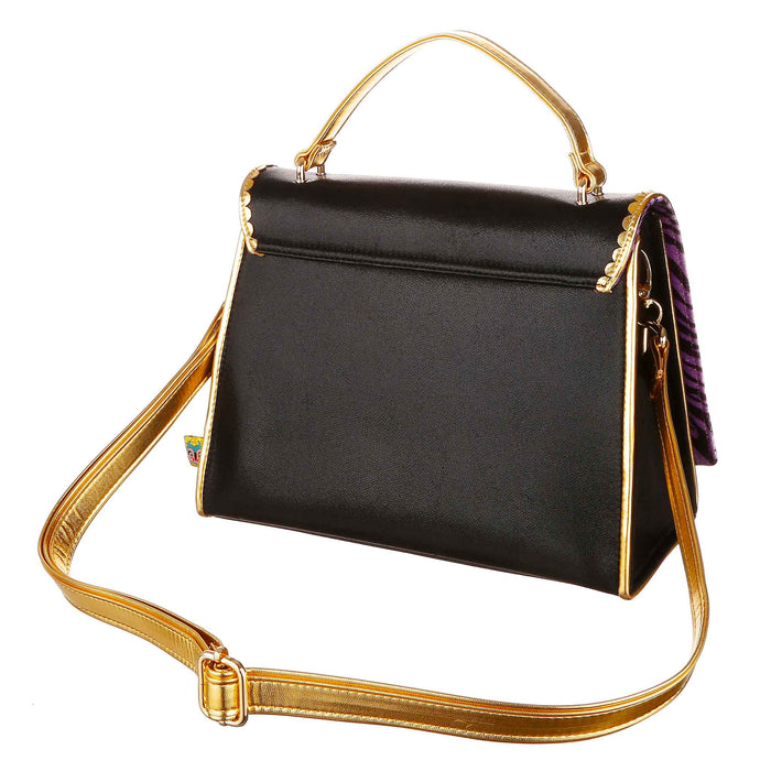 Irregular Choice Making Melodies Bag | Music Lover Treble Clef Classical Gold Handbag | Irregular Choice