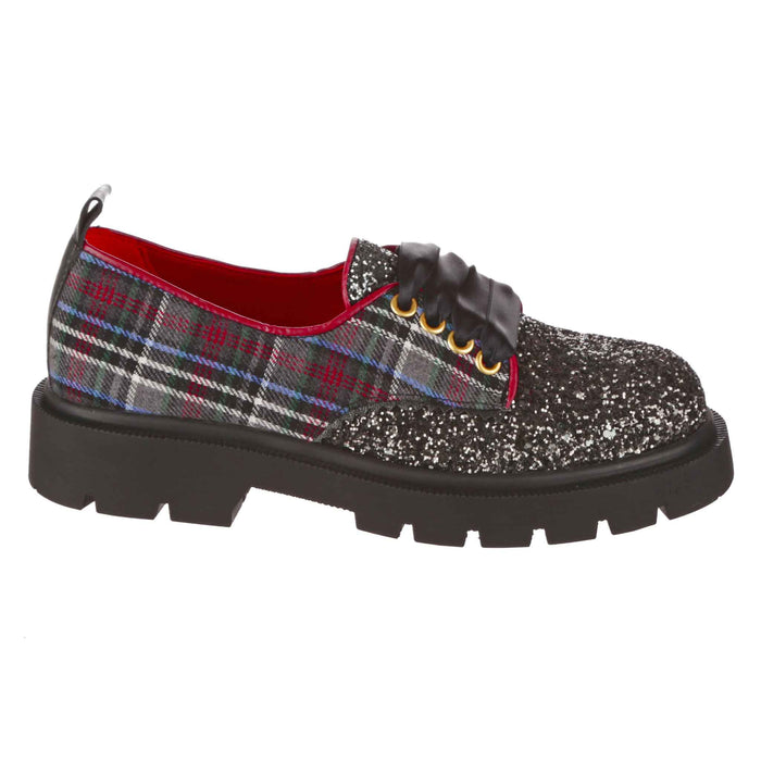 Irregular Choice Trafalgar | Lace Up Flat Shoes | Bed Of Roses | Irregular Choice