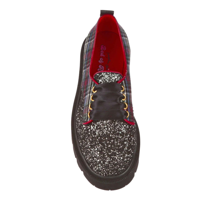 Irregular Choice Trafalgar | Lace Up Flat Shoes | Bed Of Roses | Irregular Choice