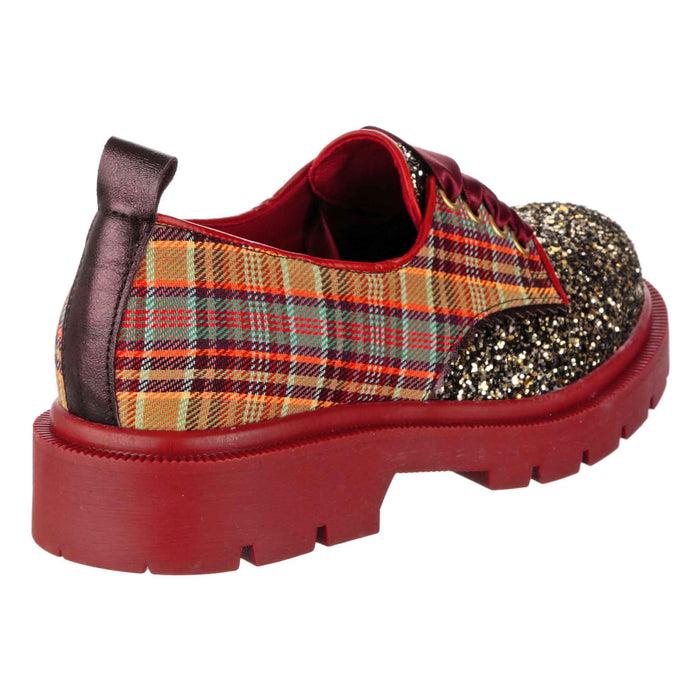 Irregular Choice Trafalgar | Lace Up Flat Shoes | Bed Of Roses | Irregular Choice